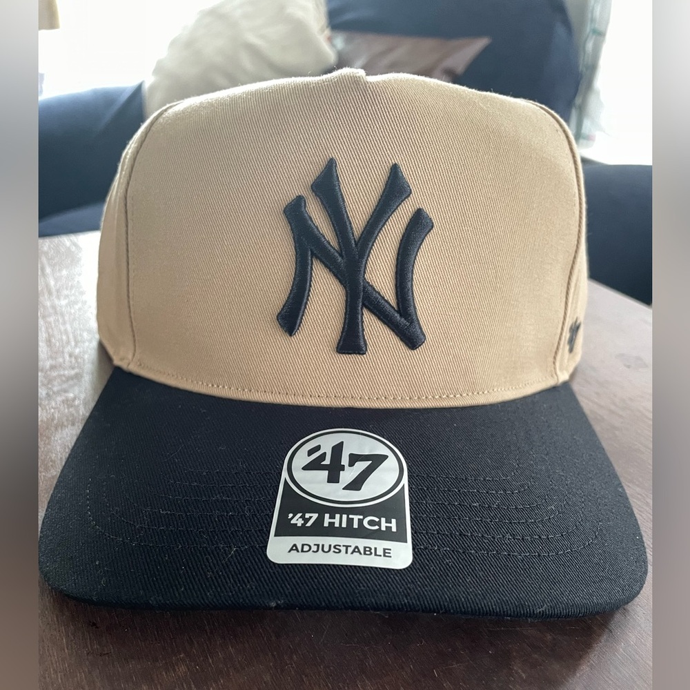 47 Brand Yankees Tan and Black NY Adjustable Cap